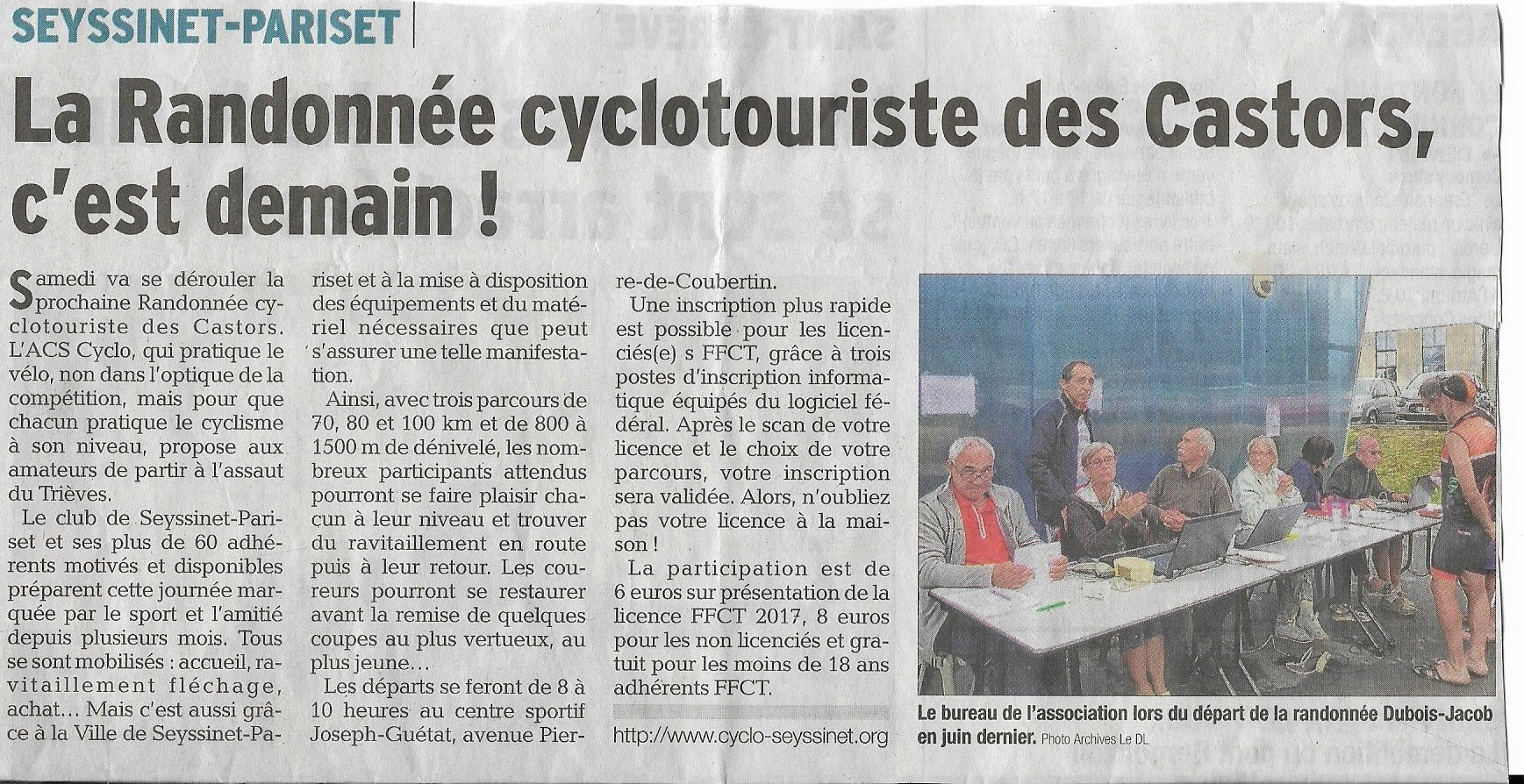 Annonce Castors 2017